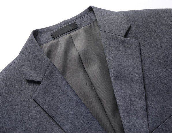 Men's Solid Color Business Suit 2025 High Quality Fashion Banquet Wedding Trend Groom Best Man Single 3/2/1
