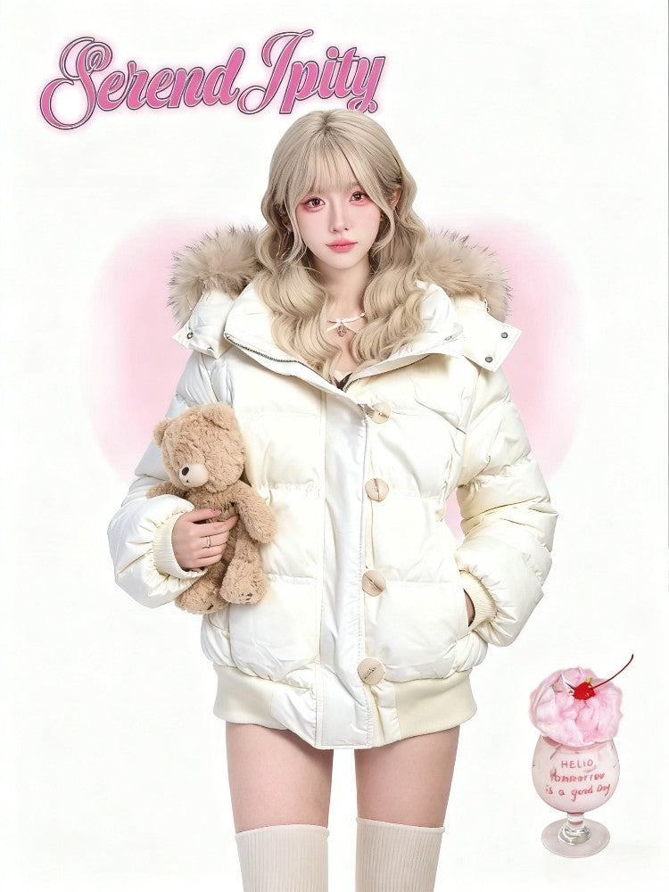 Faux Fur Amercan Vintage Hooded Coats with Hooded Women Zipper Sweatshirts Casual Streetwear Grunge Jacket Y2k Stand Neck