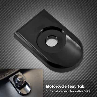 Universal Motorcycle Rear Fender Seat Bolt Screw Nut Tab Kit Mount Knob Cover For Harley Dyna Sportster XL Touring FLHR Softail
