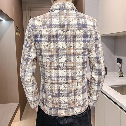 Winter Short Wool Blends Jackets Men's Brand Casual Business Trench Coat Thickened Warm Social Streetwear Overcoat