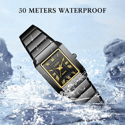 New Fashion LIGE Woman Watch Elegant Luxury Ceramic Strap Waterproof Simple Dial Quartz Women's Watches Ladies Gifts Reloj Mujer