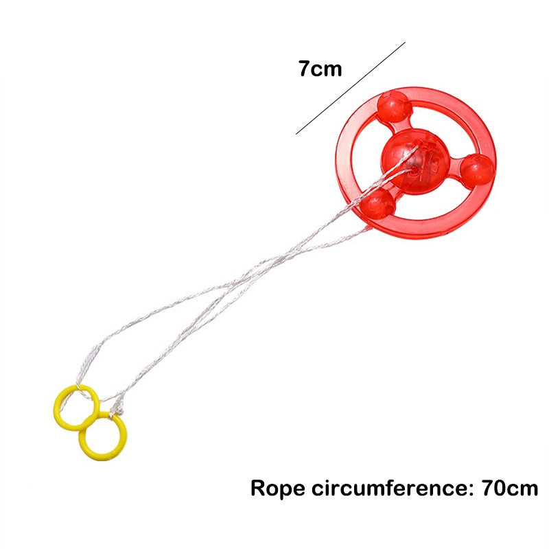 10 Pcs Fun Hand Pulled LED Light Up Flywheel Toys Children's Day Party Birthday Guest Gift Pinata Filler Kindergarten Gift Prize