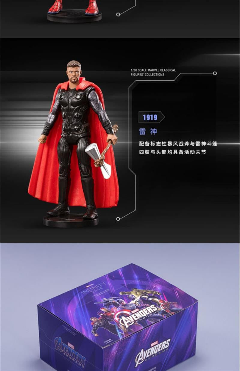 ZD Toys Vingadores Lendas Homem de Ferro Homem Aranha Thor Capitão América Thanos Hulk Máquina de Guerra Bonecos de Ação Presente
