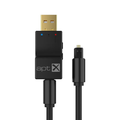 Transmissor de áudio sem fio Bluetooth óptico USB 2 em 1 Adaptador de transmissor de áudio de baixa latência para TV PC Adaptador de áudio sem fio USB
