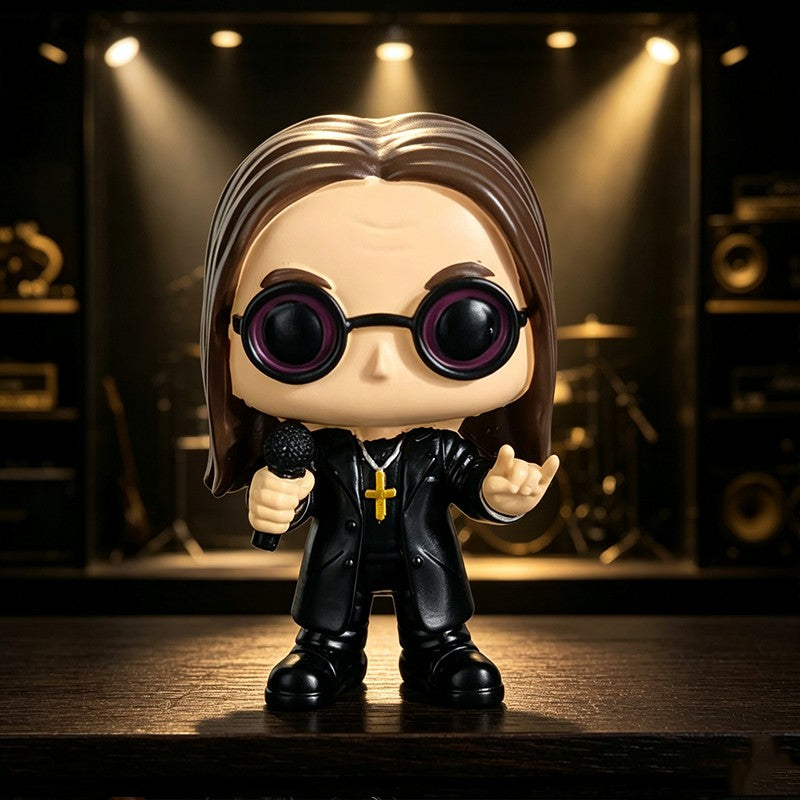 Ozzy Osborne Figure Thank You Ozzy The Final Show Resin Duck Doll Ornaments Desktop Decoration Cute Doll Fans Souvenir Gift