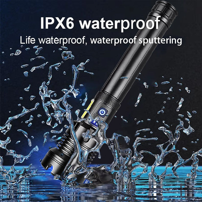 High Power Led Flashlight XHP390 High Lumen 10000000 Rechargeable Most Strong Light Lamp Tactical Lantern Camping Outdoor Torch