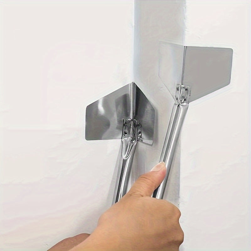 4 Peças Ferramentas de Construção Espátula de Aço Inoxidável Raspadores de Drywall Ferramenta Manual Ferramenta Manual de Raspagem de Cantos Internos e Externos