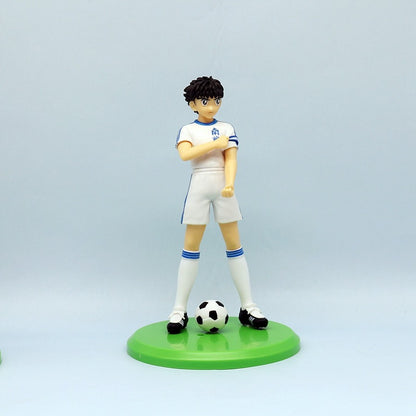 18cm Capitão Tsubasa Anime Boneco Ozora Tsubasa Figuras de Ação Hyuuga Kojirou/Wakabayashi Genzou Coleção de Estatuetas Brinquedos de Modelo