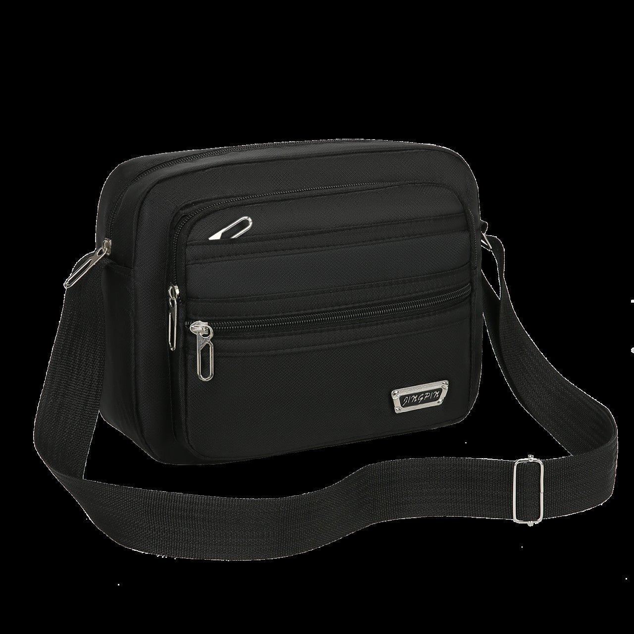 Large Capacity Casual Crossbody Bag - Adjustable Shoulder Strap, Multiple Zipper Compartments, Travel Shopping and Daily Use