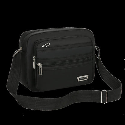 Large Capacity Casual Crossbody Bag - Adjustable Shoulder Strap, Multiple Zipper Compartments, Travel Shopping and Daily Use