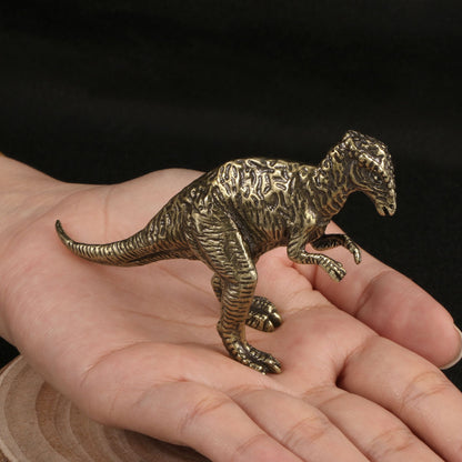 Dinossauro Alossauro Estegossauro Pterossauro Dimetrodon Diplodoco Estátua Decoração de Mesa de Escritório Jurássico Estatueta de Cobre 12 Estilos