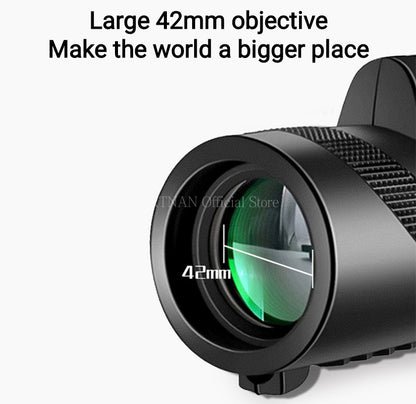 80x100 HD ZOOM Telescópio Monocular Potente Binóculos Portáteis Telescópio de Longo Alcance Caça Acampamento Com Tripé Suporte Para Celular