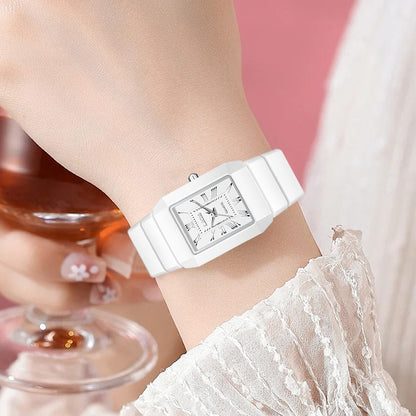 LIGE Classic Elegant Woman Watch Fashion Luxury Ceramic Strap Waterproof Casual Simple Dress Quartz Women's Watches Wristwatches