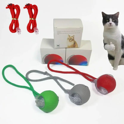 Brinquedos Interativos de Bola Rolante Automática para Gatos, Suprimentos para Animais de Estimação, Treinamento Elétrico para Cães, Provocador de Gatos, Rato Simulado Recarregável