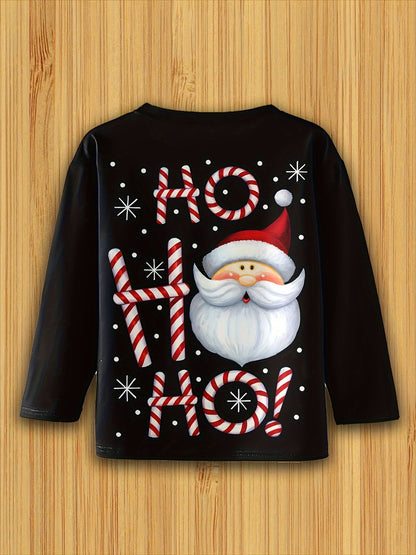 Children's Clothing Boys Tshirt Long Sleeve Creative 3D Christmas Print Kids Spring Fall Clothes Casual O-Neck Girl Clothes Tops