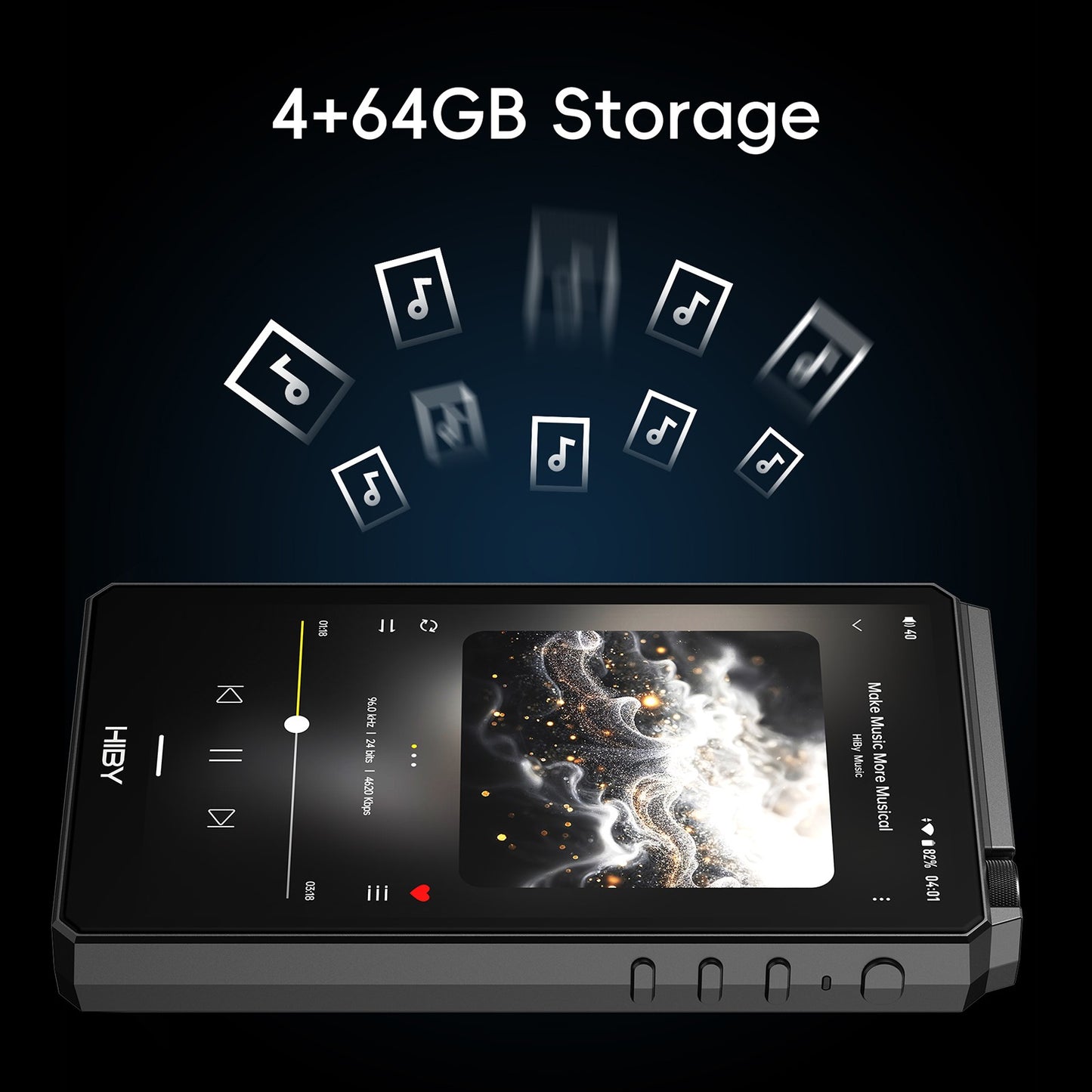 HiBy R6III 2025 / R6 Geração 3 Reprodutor de Música MP3 Android 12 DAC USB HIFI WiFi Bluetooth 5.0 CS43198 *4 MQA16x DSD512 PCM768 4500mAh