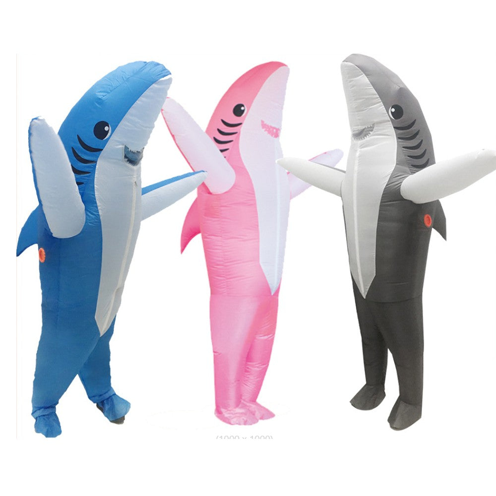 Shark Inflatable Clothing Adult Body Fun Summer Beach Mischief and Funny Role Playing, Lightweight and Breathable Design