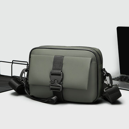 High Quality Soft PU Leather Men's Shoulder Bag Fashion Small Handbag Casual Male Day Clutch Bag