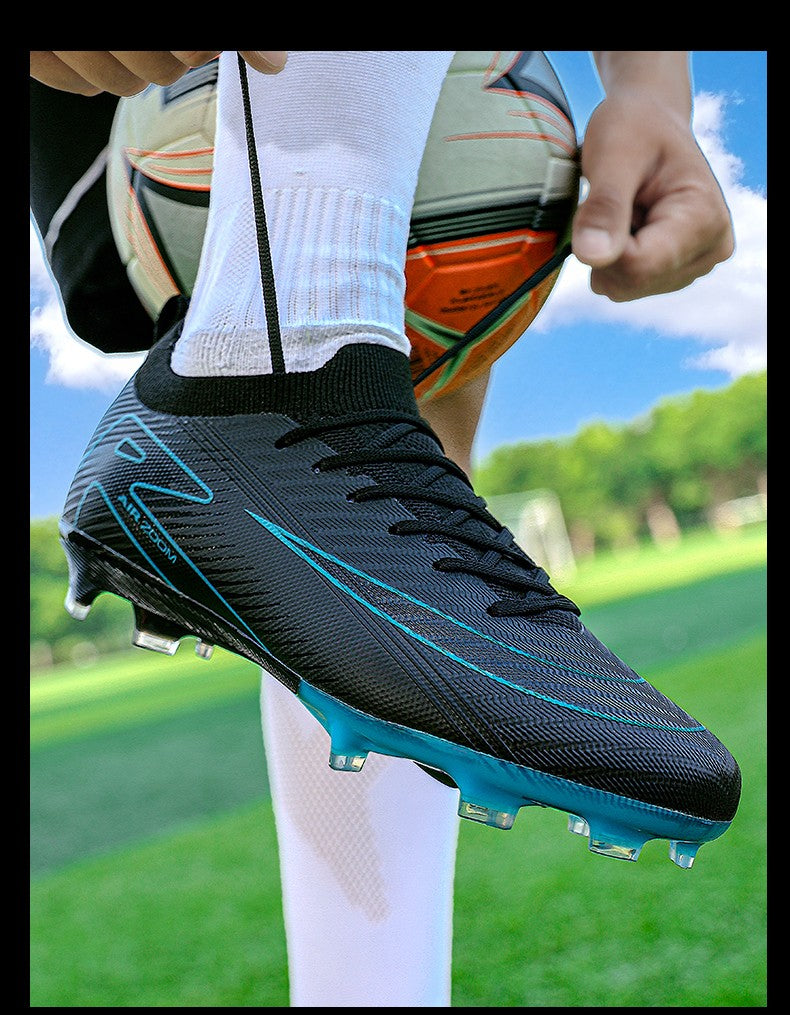 Men Training Football Boots Unisex Professional Soccer Shoes Trend Grass Cleats Outdoor Breathable Sport Ultra-light Non-slip