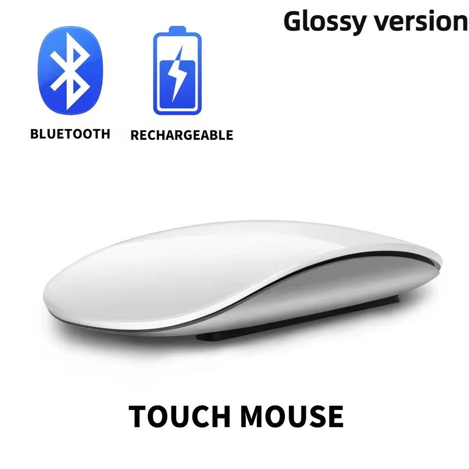 Mouse de Computador Sem Fio Bluetooth Xiaomi Magic Recarregável Touch Fino Ergonômico Modo Duplo Silencioso para PC Apple Macbook Air