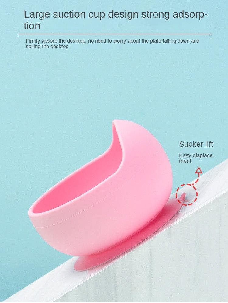 28Colors Baby Silicone Suction Bowls for Kids Waterproof Baby Feeding Tableware Spoon Children Dishes Kitchenware Infant Plates