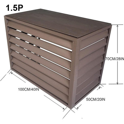 Mini split ac cover for outside unit brown durable weatherproof outdoor condenser cover kit with UV protection and waterproof f