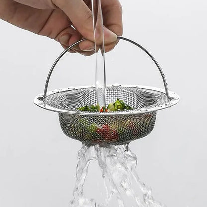 2-Piece Sink Drain Strainer - Food-Grade Stainless Steel, Anti-Clog, Easy to Clean for Kitchen Sinks/Bathroom Vanity Sinks