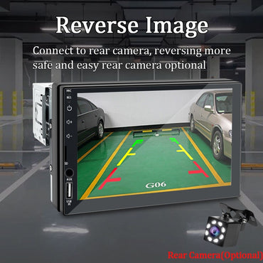 7“ Car Radio 1 Din MP5 Multimedia Player HD Touch Screen Universal Autoradio ISO Power Aux Input USB BT Mirror Link
