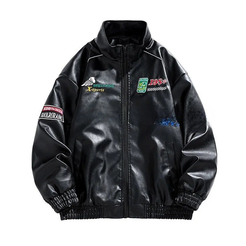 Casual Loose Men's Motorcycle Jacket Street Style Trendy Brand Spring Hot Sale Of The Season New High Street Fashion Couple's To