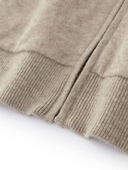 ADDONEE Men's 100% Wool Hoodie Cardigan Straights Leg Pants Set Autumn Winter Thick Cashmere Knitwear Sweater Trousers Suit