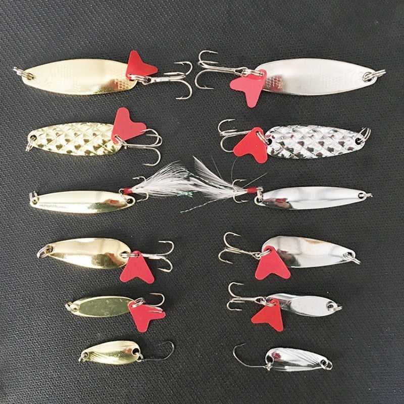 Fishing Lure Kit 10PCS 12PCS 16PCS 20PCS 36PCS sets Trolling Jigging Lure Metal Spoon Bass Pike Tackle Accessories With Box