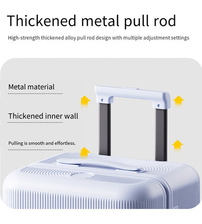 Plastic Frame Thickened Handle Luggage Large Capacity 24-inch Travel Bag 20-inch Checked Luggage Explosion-proof Password Suitca