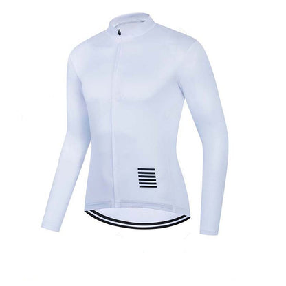 Men Cycling Jerseys White Long Sleeves Autumn Cycling Clothing MTB Pro Team Bike Shirts Bicycle Clothes