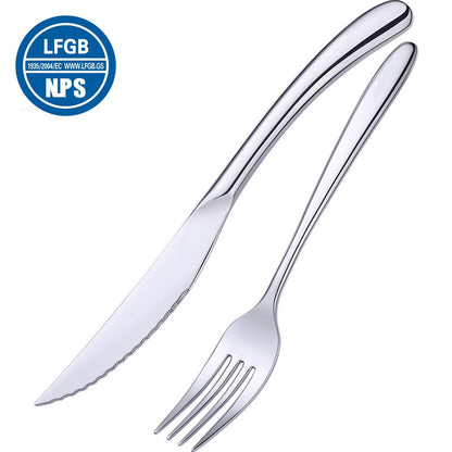 Talheres de luxo em aço inoxidável 316 com certificação LFGB, retrô clássico, garfo, faca, colher, conjunto de utensílios de mesa para banquete