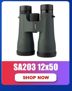 Binóculos SVBONY SA203 12x50 Profissional Potente BAK4 IPX7 À Prova D'água para Observação de Pássaros e Astronomia