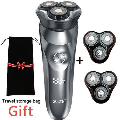 Electric Shaver for men's electric shaver Smart razor for Beard timmer IPX7 waterproof Wet And Dry shaving machine Men Shaver