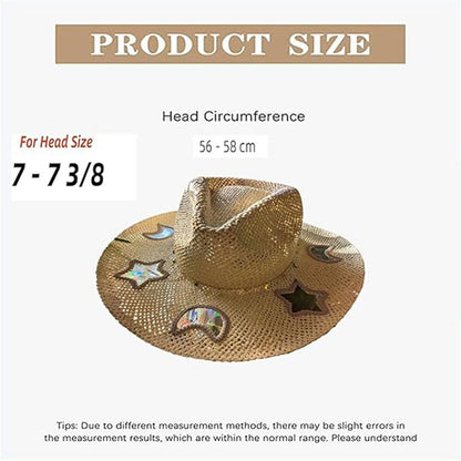 Straw Beach Sun Hat for Women Girls Shapeable Cowgirl Hat Vintage Summer Woven Sun Hat for Summer Travel
