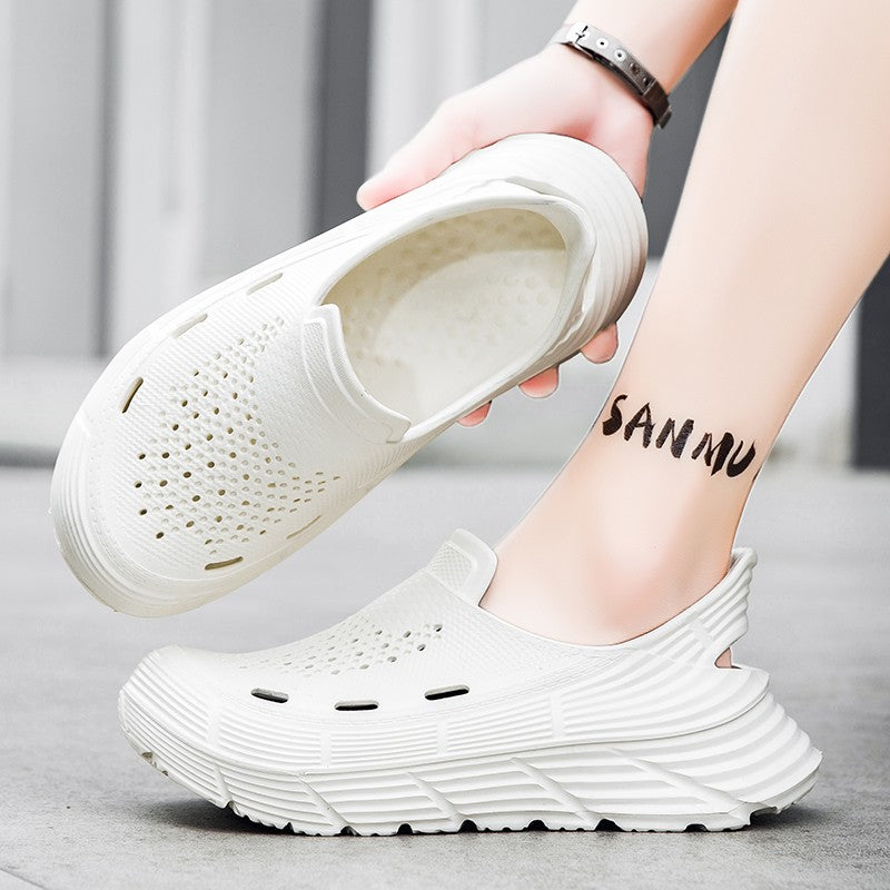 Summer Sandals Men Beach Slipper Platform Soft Sole Waterproof Anti-Slip Sandals Water Shoes Outdoor Sport Hollow out Men Shoes