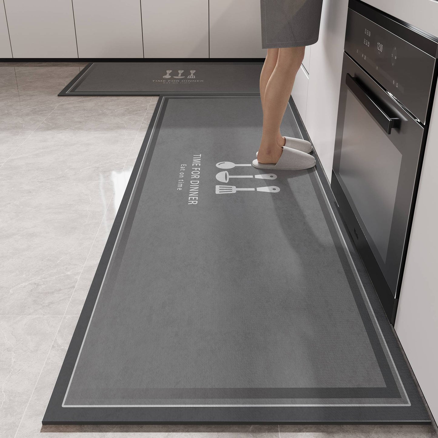 VIMAKA Minimalist Diatomite Bath Mat - Non-Slip Kitchen Floor Pad, Quick Dry Rug, Water & Stain Resistant, Eco-Friendly Design