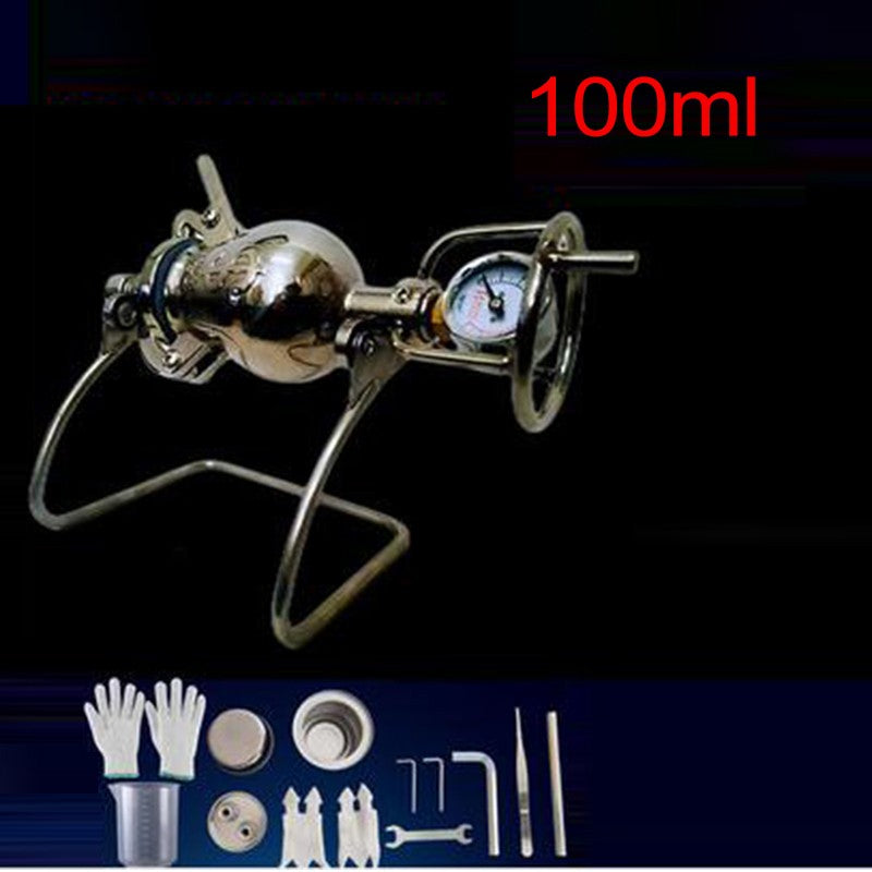 001 Hand Popcorn Machine Open Firing Popcorn Puffing Machine Stainless Steel Mini Popper Small Manual Popcorn Maker Open Firing