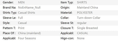 Hawaii Men's 3D Printed Dragon Print Roll-down Button-down Shirt Outdoor Street Long Sleeve Clothing Fashion Casual Beach Style