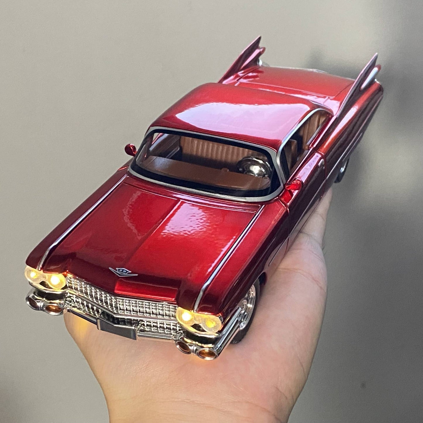 1:24 Cadillac Eldorado Biarritz 1959 Série 62 Liga Diecast Modelo Miniatura Voiture Decoração de Casa Presentes de Natal Para Crianças