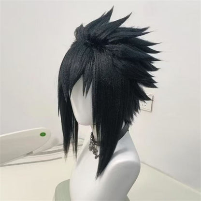 HOKAGE NINJA Sasuke Cosplay Peruca Sintética Curta Reta Anime Coser Fibra Resistente ao Calor Peruca de Alta Qualidade Festa de Halloween