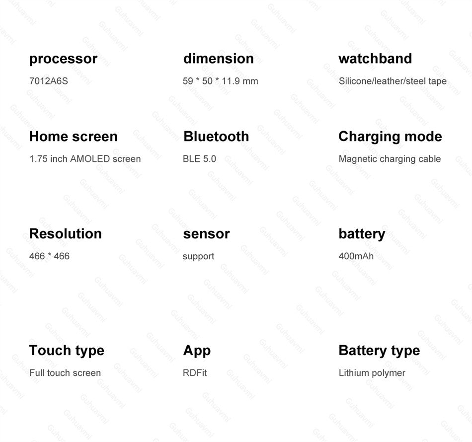 2025Novo Para moda G5 Pro Smart Watch Masculino Tela AMOLED HD GPS Trajetória de movimento Frequência cardíaca Chamada Bluetooth 1,75" SmartWatch IP68