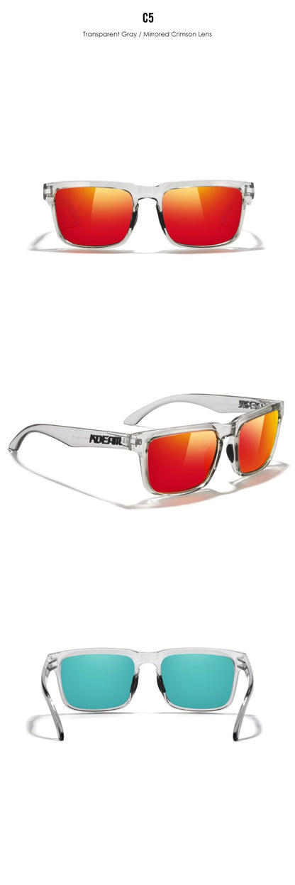 KDEAM PLUS Size Fishing Sunglasses Men 64mm Width Larger Size Polarized Sunglasses For Driving Night Vision Goggles