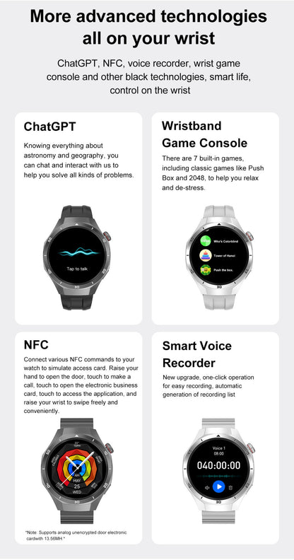 2025 New For HUAWEI GT 5 Pro 32Gb Memory SmartWatch AGPS Beidou Navigation Sapphire Screen HD Video Bluetooth Call SmartBracelet