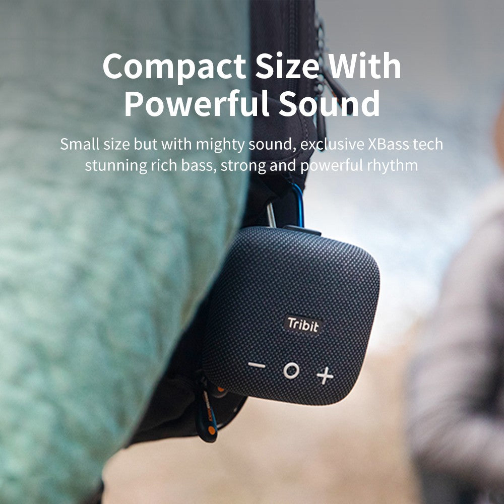 Tribit StormBox Micro 2 Caixa de Som Bluetooth Portátil 90dB Som Alto Graves Profundos IP67 à Prova d'Água Alto-falante Pequeno para Acampamento Alça Embutida
