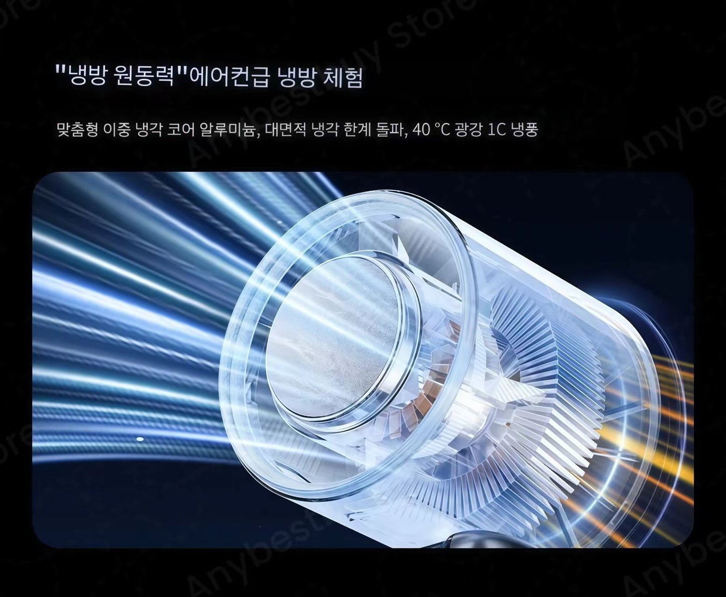 Foldable Ice Cold Fan Semiconductor Refrigeration Handheld Fan Portable Summer Air Cooler High Power Small Air Conditioning Fans