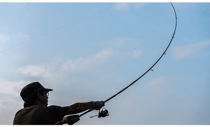 Vara de Pesca LINNHUE TS Fuji Guide Lure Rod 1.68-2.7m 2/3 Seções Fibra de Carbono Leve Vara de Spinning Vara de Baitcasting Haste de Presente Capa de Vara