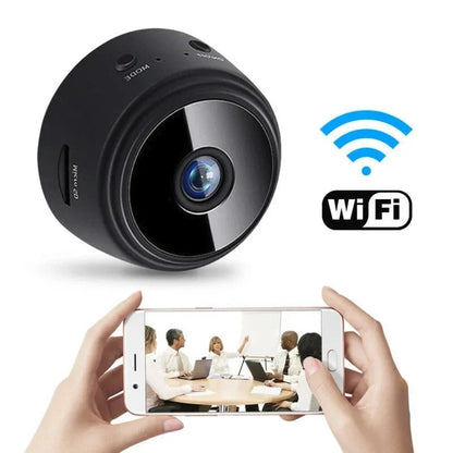Mini Câmera WiFi A9 Câmera de Segurança para Monitoramento Doméstico Inteligente de Bebês e Animais de Estimação com Gravador de Vídeo Sem Fio